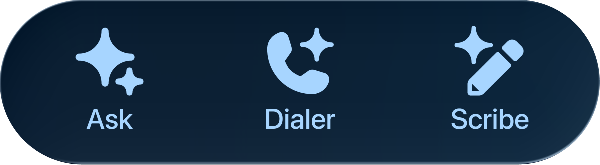 Ask, Dialer, and Scribe