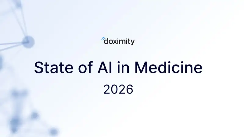 Doximity 2026 State of AI in Medicine Report